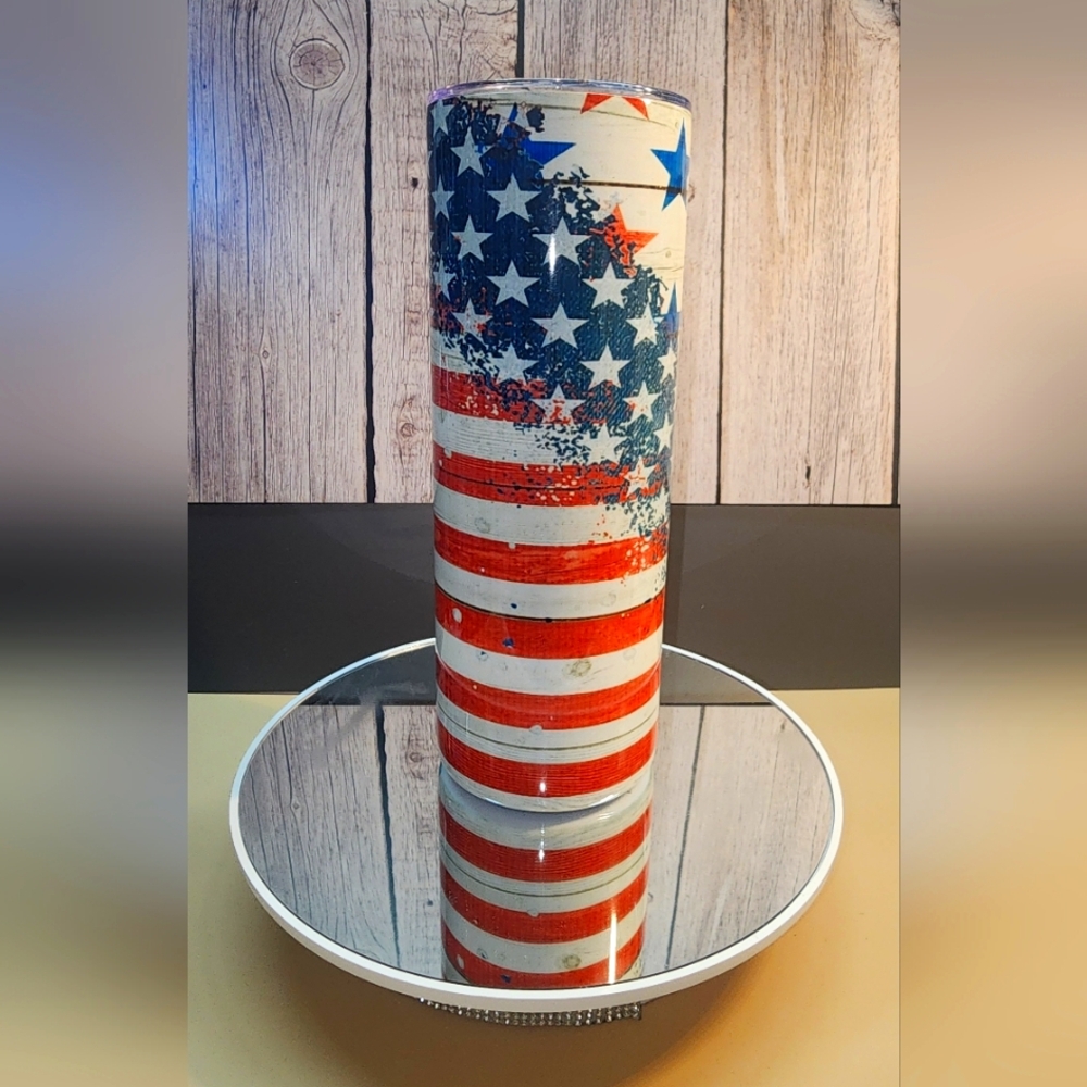 Stars and Stripes Forever" with this 20oz Tumbler.